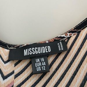 Missguided Floral Cowl Neck Tank